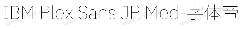 IBM Plex Sans JP Med字体转换